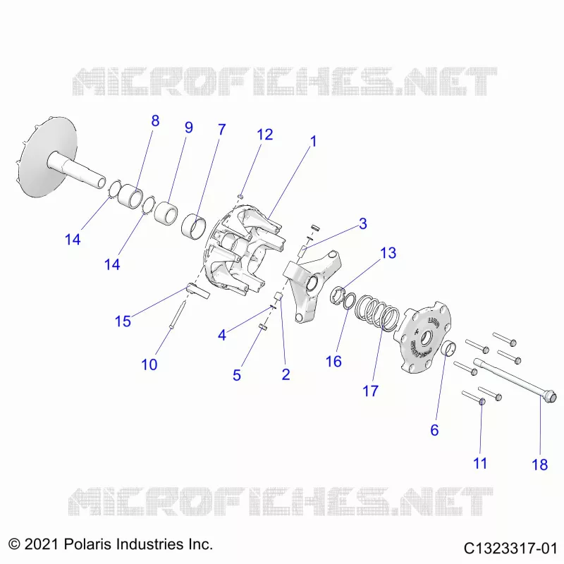 SYSTÃˆME DE TRANSMISSION, PRIMARY CLUTCH