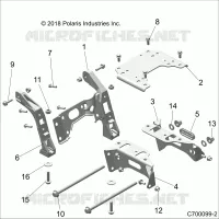 CHASSIS, MOUNTING, FRONT PONT