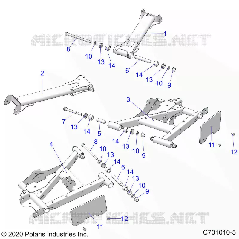 SUSPENSION ARRIERE CONTROL ARMS