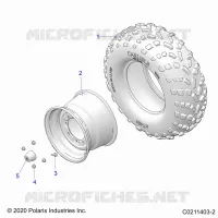 ROUES, REAR TIRE