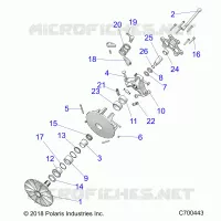 SYSTEME DE TRANSMISSION, PRIMARY CLUTCH