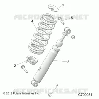 SUSPENSION, AMORTISSEUR AVANT MOUNTING