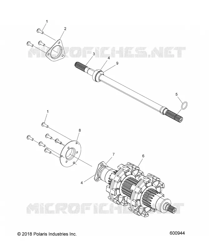 DRIVE TRAIN, JACKSHAFT AND ARBRE DE TRANSMISSION
