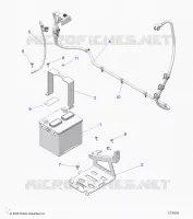 ELECTRICITE, BATTERY WITH CABLES, 12V