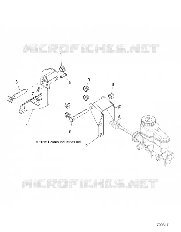 BRAKES, PEDAL AND MAITRE CYLINDRE
