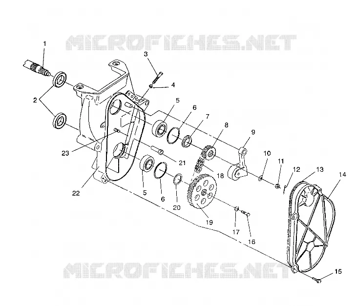 CARTER DE CHAINEE ASSEMBLY 440 XCR / 0931760 (4923022302018A)