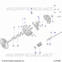 SYSTEME DE TRANSMISSION, PRIMARY CLUTCH