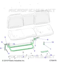 SIEGE ASM. REAR FRAME