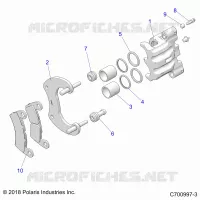 BRAKES, ETRIER DE FREIN ARRIERE