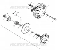 EMBRAYAGE DE TRANSMISSION SPORT 400L W98BA38C (4947234723B012)