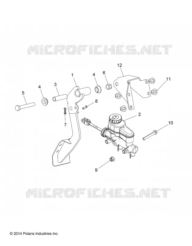 BRAKES, PEDAL AND MAITRE CYLINDRE