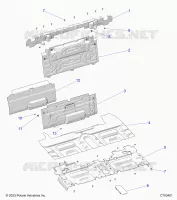 CARROSSERIE ARRIERE CLOSEOFF, CENTER PANELS