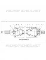 SYSTEME DE TRANSMISSION, REAR HALF SHAFT