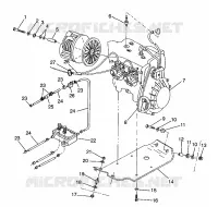SUPPORT MOTEUR SPORT 0980443 and SPORT TOURING 0980243 (4942054205C003)