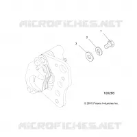 FREIN AVANT CALIPER MOUNTING
