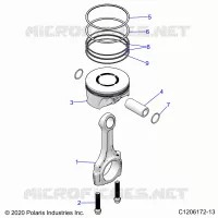 ENGINE, PISTON ET BIELLE