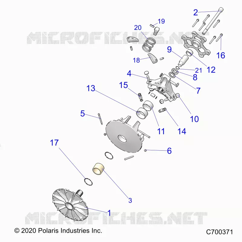 SYSTÃˆME DE TRANSMISSION, PRIMARY CLUTCH