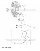 DASH FAN, BLACK, FAN AND HARDWARE ONLY