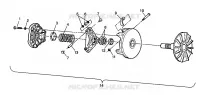EMBRAYAGE DE TRANSMISSION SPORT 400L W98BA38C (4947234723B011)