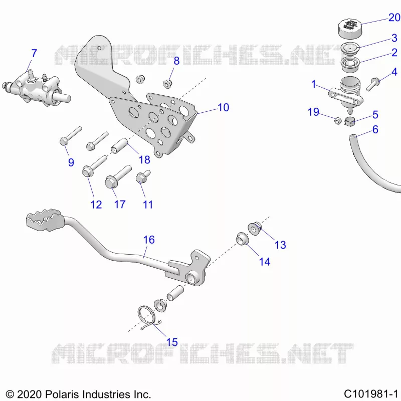 BRAKES, BRAKE PEDAL AND MAITRE CYLINDRE