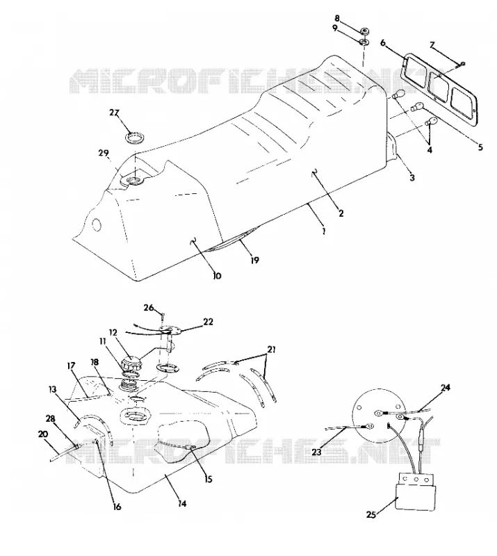 SIEGE/RESERVOIR ASSEMBLY 500 Classic (4921252125007A)
