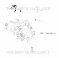 SYSTÈME DE TRANSMISSION, SUPPORT PONT, FRONT