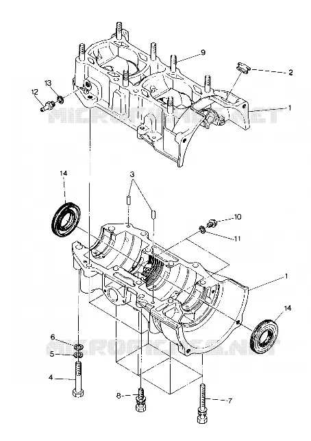 CARTERS MOTEUR 500 and 500 Classic (4916791679023A)