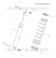 SUSPENSION, AMORTISSEUR ARRIERE