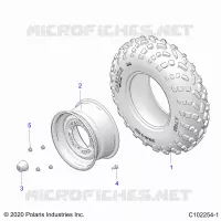 ROUES, FRONT TIRE