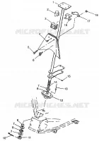 COLONNE DE DIRECTION XPRESS 300 W97CA28C and  XPRESS 400L W97CA38C (4939603960C002)