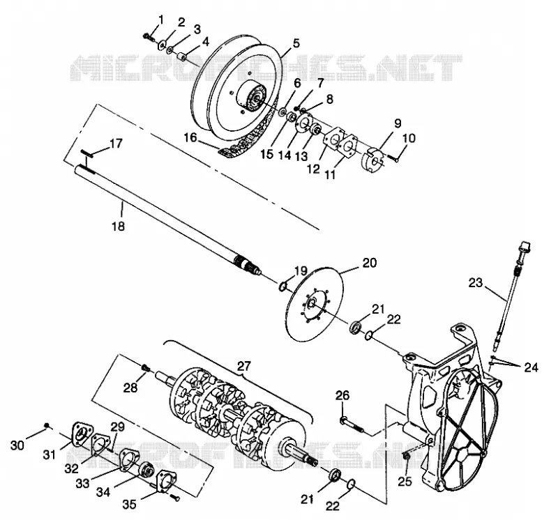 SYSTÈME DE TRANSMISSION ULTRA SP 0970678 (4938093809B008)