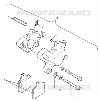 ETRIER DE FREIN INTERMEDIAIRE 6X6 400L W968740 and 6X6 400L Norwegian N968740 (4935963596C004)