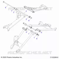 SUSPENSION ARRIERE CONTROL ARM, MOUNTING