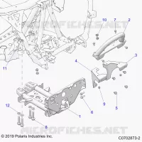 CHASSIS, MOUNTING, FRONT GEARCASE