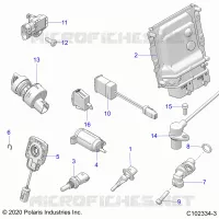 ELECTRICITE, SWITCHES, SENSORS, ECU AND CONTROL MODULES
