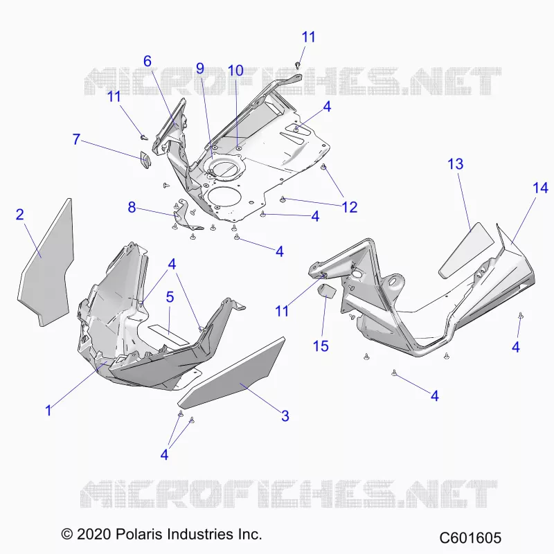 CARROSSERIE AVANT ASM./FENDERS