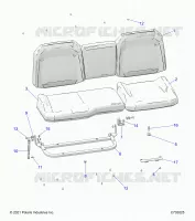 SIEGE ASM. REAR