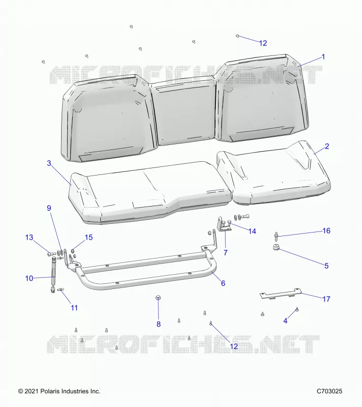 SIEGE ASM. REAR