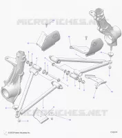 SUSPENSION, A-ARM AND SUPPORT MOUNTING