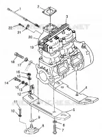 SUPPORT MOTEUR HURRICANE B974473 and Intl. HURRICANE I974473 (4941044104B002)