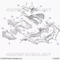 HABITACLE AVANT AND SIDE PANELS