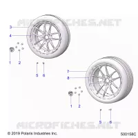ROUE AVANT AND REAR (R MODELS)