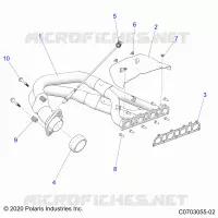 ENGINE, ECHAPPEMENT, HEADPIPE