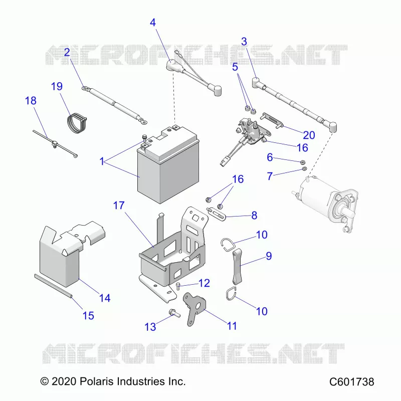 ELECTRICITE, BATTERY BOX  ASM.