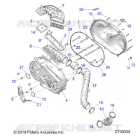 DRIVE TRAIN, COUVERCLE D'EMBRAYAGE AND DUCTING