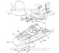 CAPOT  500 EFI 0952774, EFI SKS 0952574,   EFI SKS PT 0952974, and (4929052905A014)