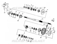 ARBRE DE TRANSMISSION INTERMEDIAIRE MAGNUM 6X6
