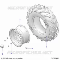 ROUES, FRONT TIRE