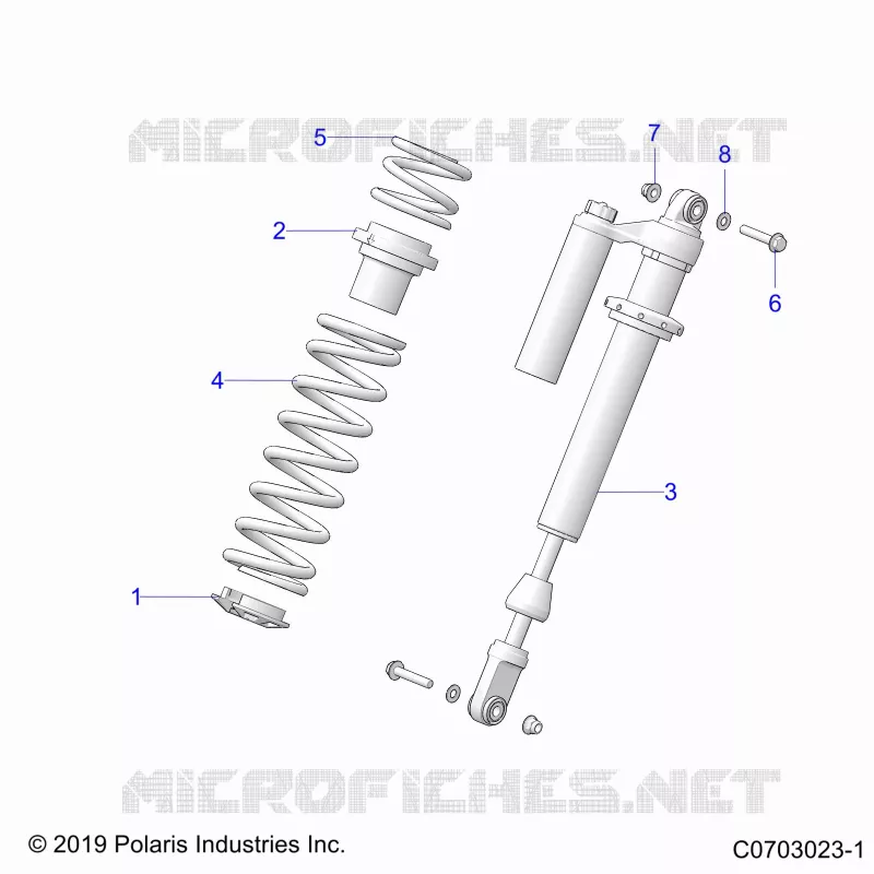 SUSPENSION, AMORTISSEUR AVANT MOUNTING, STANDARD/PREMIUM