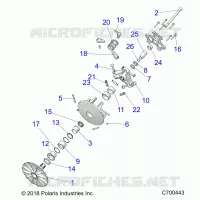 SYSTEME DE TRANSMISSION, PRIMARY CLUTCH